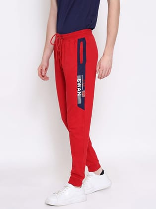 Mens Premium Cotton Colourblocked Printed Track Pants-32