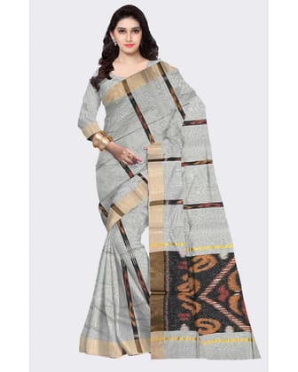 POCHAMPALLY IKKAT SICO LIGHT GRAY COLOR SAREE
