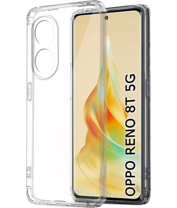 Case Vault Covers - Silicon Soft cases Compatible For Silicon Oppo Reno 8T 5G ( Pack of 1 )