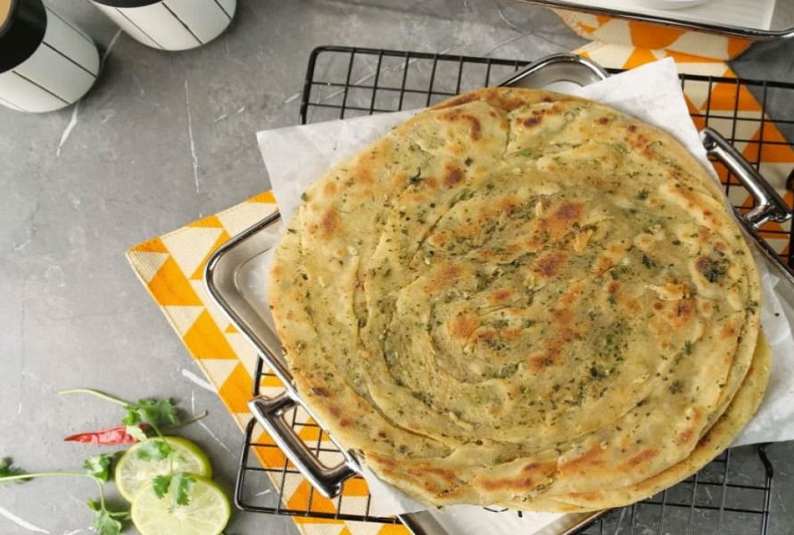 Pudina Lachha Paratha