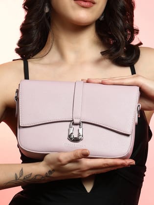The Hanging Buckle Sling Bag - Nude Pink-Sling Bag
