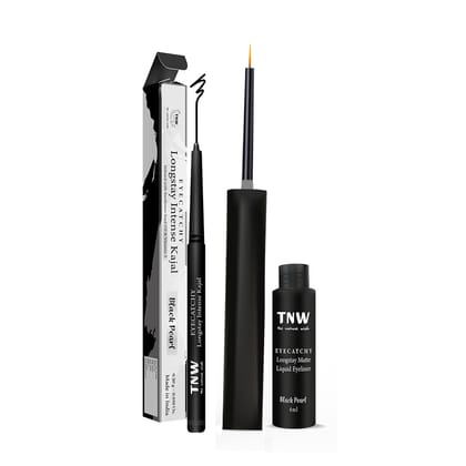 Eyespy Combo - Eyecatchy Longstay Intense Kajal + Eyeliner.