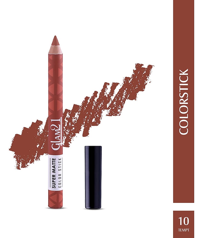 Glam21 Super Matte Colorstick Lip Crayon Smooth Matte Finish Long Lasting 3.5g Capri17