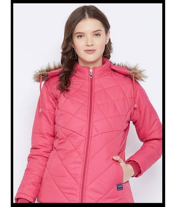 VERO AMORE - Polyester Pink Parka Jackets