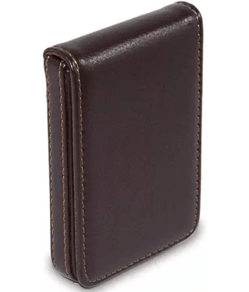 Stitched PU Leather ATM Credit Debit Business ID memory Card Holder Wallet for M - Leather Card Holder ( Pack 1 )