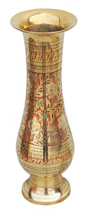 Brass Home & Garden Decorative Flower Pot , Vase - 4*10.3*12 inch (F493)
