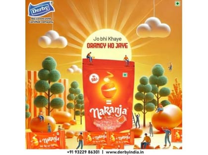 Derby Naranja Candy - Pack Of 6, 50 pcs each pack, Santra Goli, Aaj Kal Aur Kal Derby Naranja Candy - Pack Of 6, 50 pcs each pack, Santra Goli, Aaj Kal Aur Kal