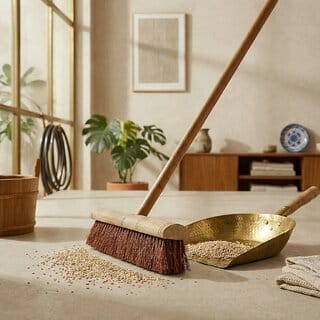 Floor Brush Palmyrah, Big Size 45x10.5x6.5 cm, 700 gm, 1 Qty