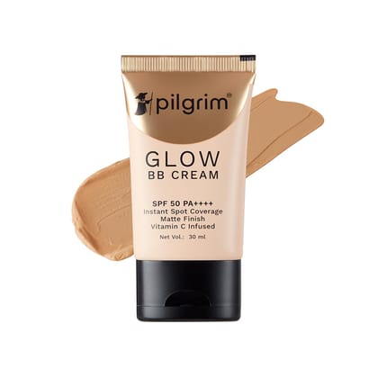Pilgrim Honey Glow 3-In-1 Natural Bb Cream Medium Coverage For All Skin Types Spf 50 Pa++++ With Niacinamide, Hyaluronic Acid & Vit C - 30G, Pack Of 1 Pilgrim Honey Glow 3-In-1 Natural Bb Cream Medium Coverage For All Skin Types Spf 50 Pa++++ With Niacin