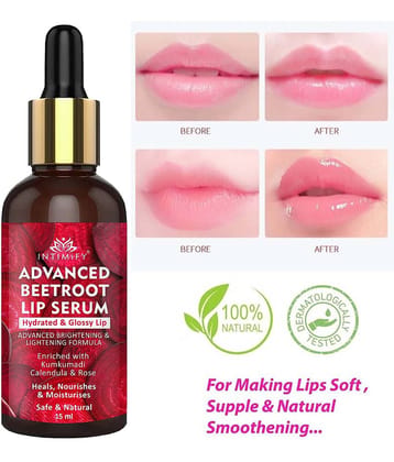 Intimify Beetroot Lip Serum, For Glossy, Shiny & Soft Lips, Natural Lip Balm (Pack of 1)