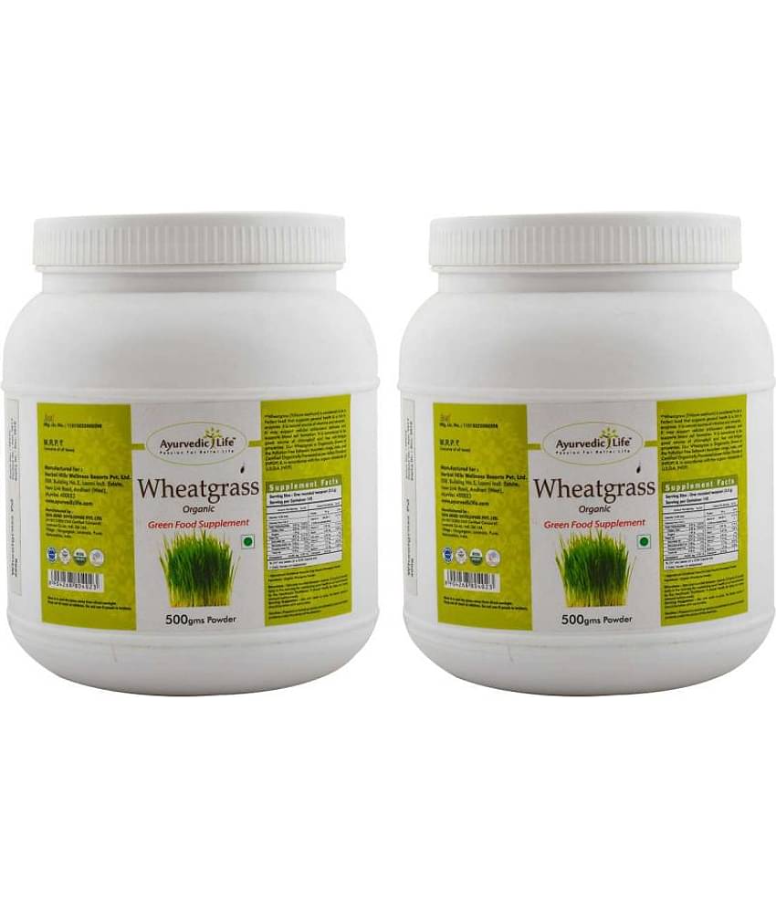 Ayurvedic Life Wheatgrass Powder 500 gm Pack of 2