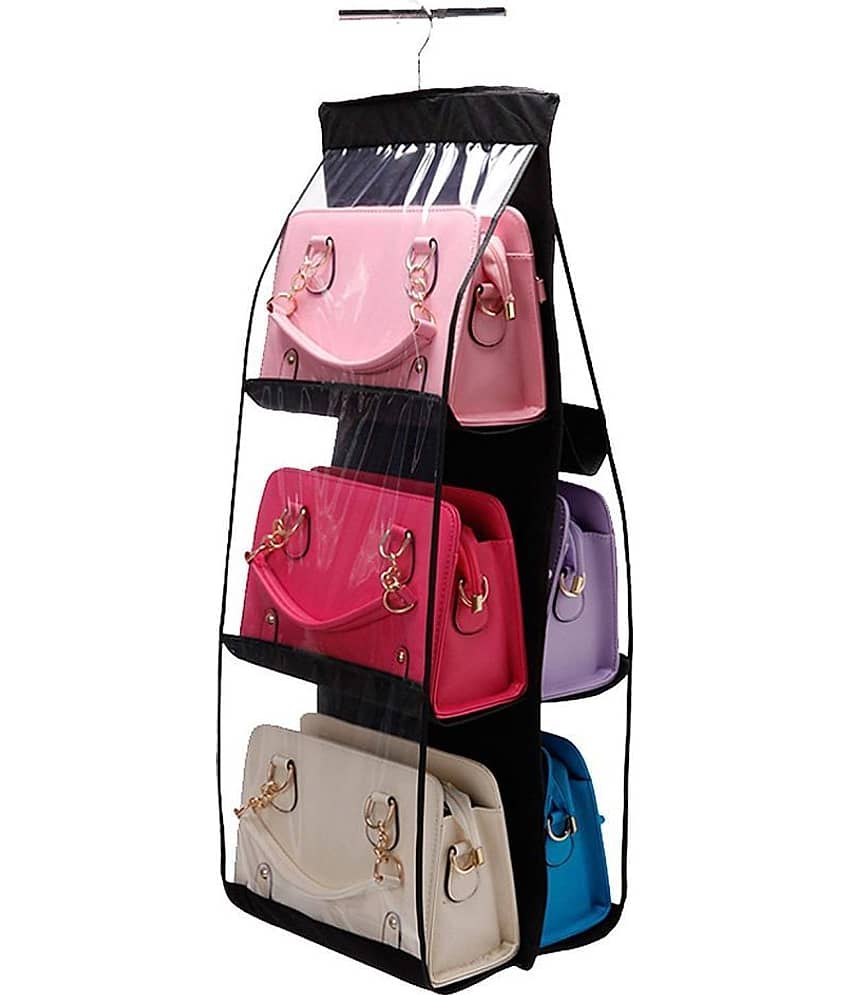 SH. NASIMA Black Wardrobe Organizer - 1 Pc