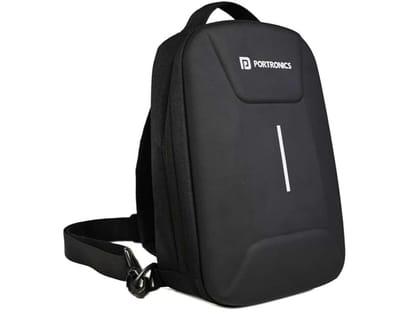Portronics Byte Mini, Unisex Crossbody Sling Bag with Water-Resistant Hard Shell, Fits Devices up to 13 Inches, Smart Organizer, Switchable Strap, Ergonomic Lightweight Design for Men and Women Portronics Byte Mini, Unisex Crossbody Sling Bag with Water-Resistant Hard Shell, Fits Devices up to 13 Inches, Smart Organizer, Switchable Strap, Ergonomic Lightweight Design for Men and Women