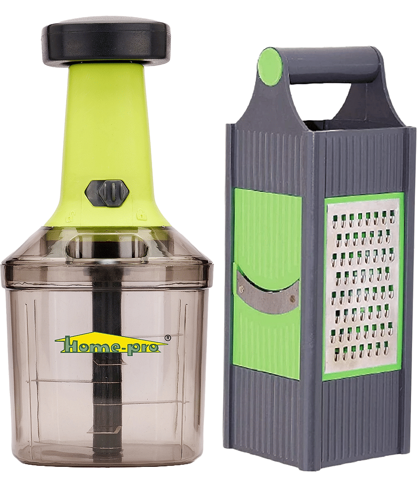 HomePro - Multicolor Plastic Mannual Chopper 1000 ml ( Pack of 2 )