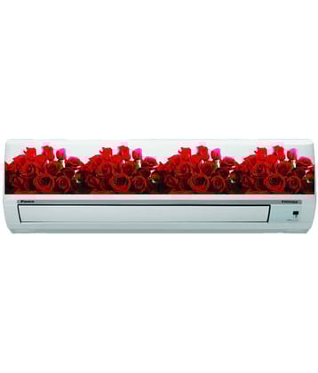 Decor Villa Red rose design Floral Sticker ( 17 x 90 cms )