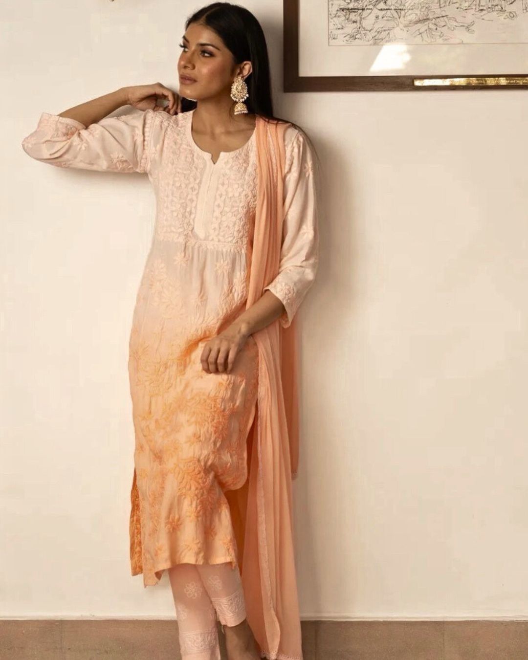 Gauhar Chikankari kurta set