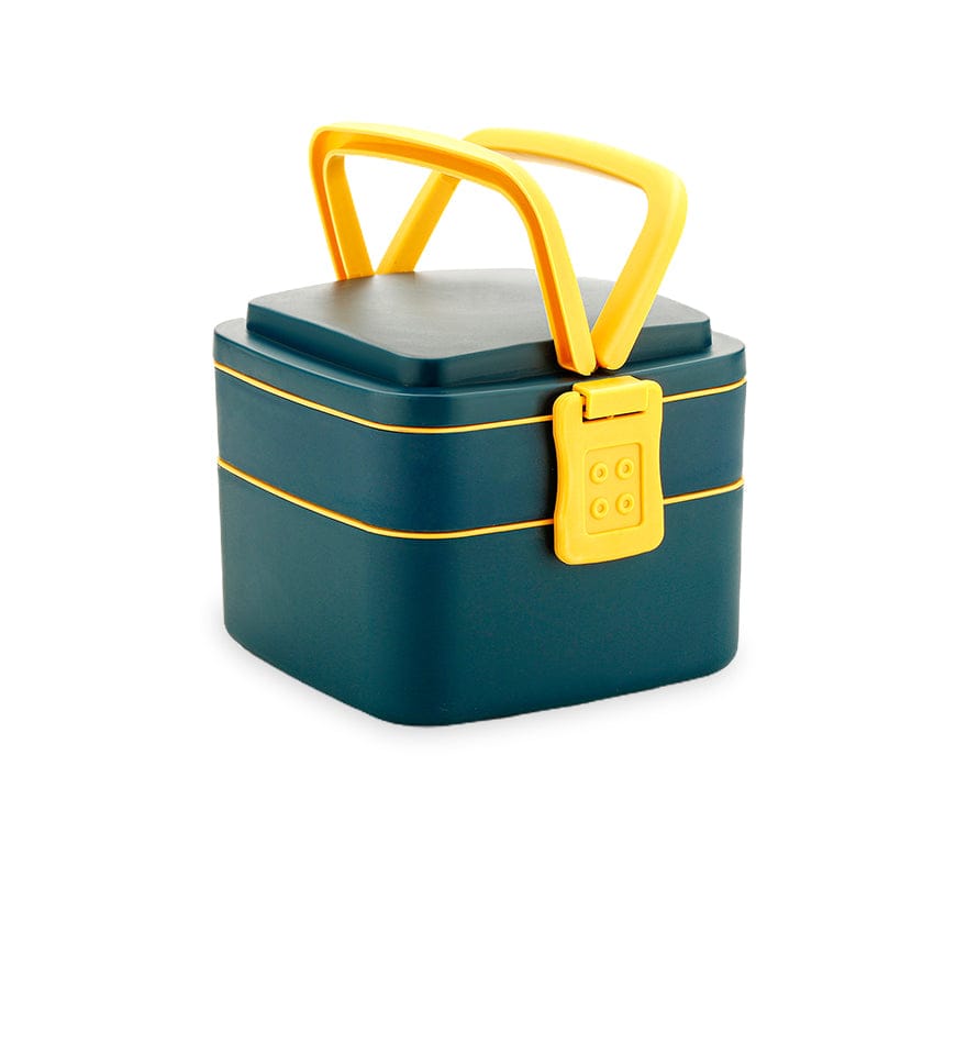 Dimazo Bento Lunch Box |With Handle Of Tiffin Box |2 Compartment With 1 Spoon |Use For Kids, Girls, Men, Women