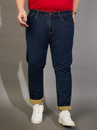 Men Plus Size Zinko Tinted Wash Jeans - 5XL