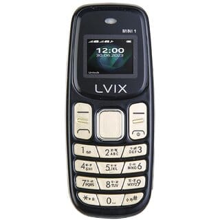 Livix Mini1 (Dual SIM, 0.66 Inch Display, 800 mAh Battery, Black)
