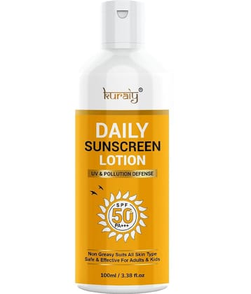 KURAIY SPF 50 PA+++ Sunscreen UV Lotion sunblock 75ML