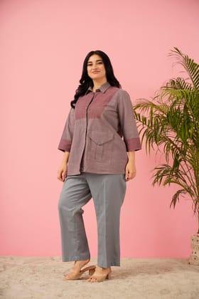 Grey and Vine Dazzling Co-ord Set