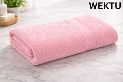WEKTU Premium Cotton Bath Towel - 70x140 cm Large Size | Ultra Soft, Highly Absorbent and Quick Dry Towel for Bath, Gym, and Travel