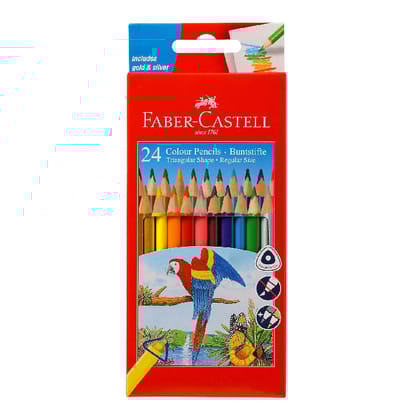 Faber-Castell 24 Colour Pencils|Multicolor