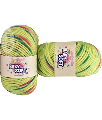 100% Acrylic Wool Parrot Mix (Pack of 6) Baby Soft Wool Ball Hand knitting wool / Art Craft soft fingering crochet hook yarn, needle knitting yarn thread dyed â€¦ - T UC