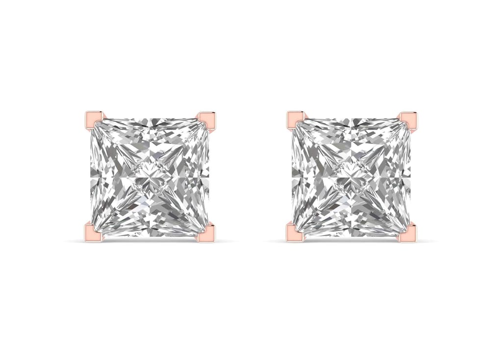 Princess Solitaire Studs