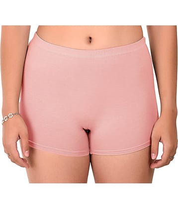 Elina Cotton Lycra Boys Short ( Peach , Pack of 1 )