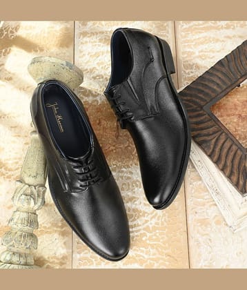John Karsun - Black Men's Derby Formal Shoes