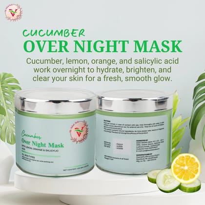 The Velvet Veils Cucumber Overnight Mask 100 G