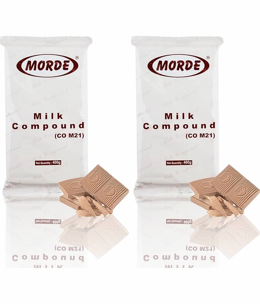Morde Milk Chocolate Compound Slab (CO-M21) White Chocolate 400 g