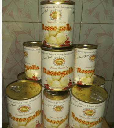 Satish Moira Canned Rosogolla, 20 Pcs, 1 Kg