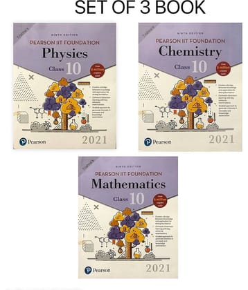 Pearson IIT Foundation Series Physics, Chemistry & Mathematics For Class 10 | PCM Combo