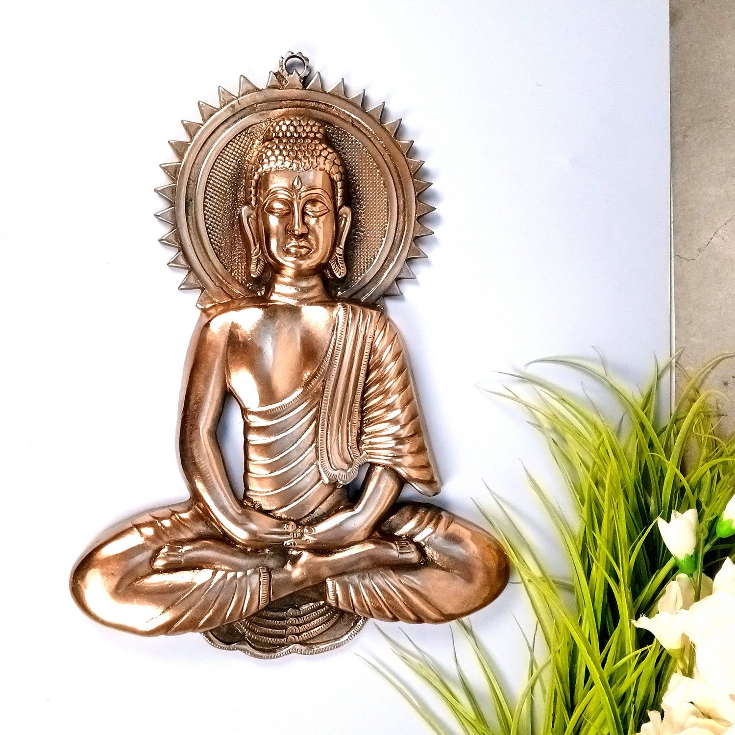 Lord Buddha Wall Hanging - Meditating Design | Bhagwan Buddha Wall Decor - For Home, Gifts & Office Decor | Spiritual Decor - 19 Inch