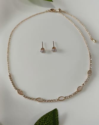 Silver/Gold/Rose Gold Plated Choker Necklace- NK 2460