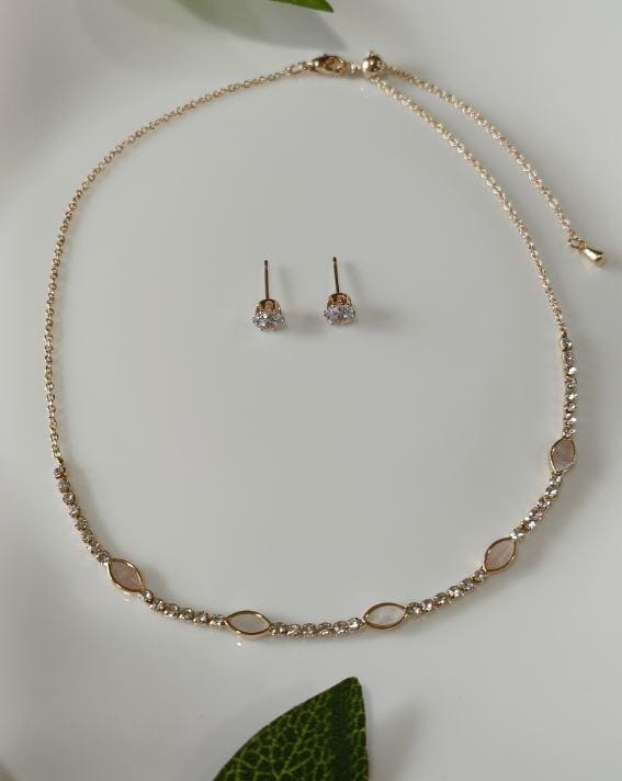 Silver/Gold/Rose Gold Plated Choker Necklace- NK 2460