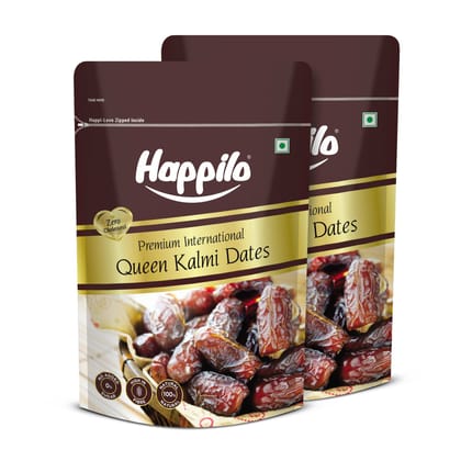 Happilo Premium International Queen Kalmi Dates 200g (Pack of 2)