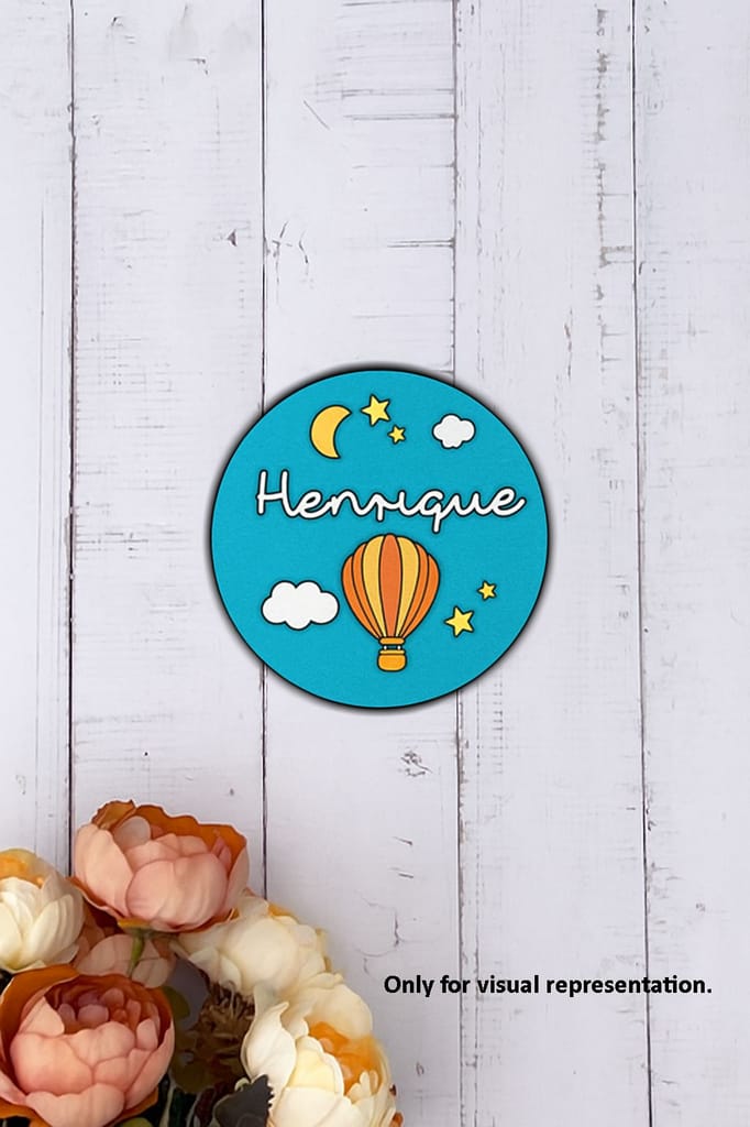 Dbeautify's DIY Kids’ Name Plate – Hot Air Balloon