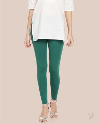 Cotton Ankle Legging - New Leaf-S / New Leaf