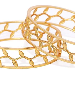 Matt Gold Handcrafted Bangles for Women