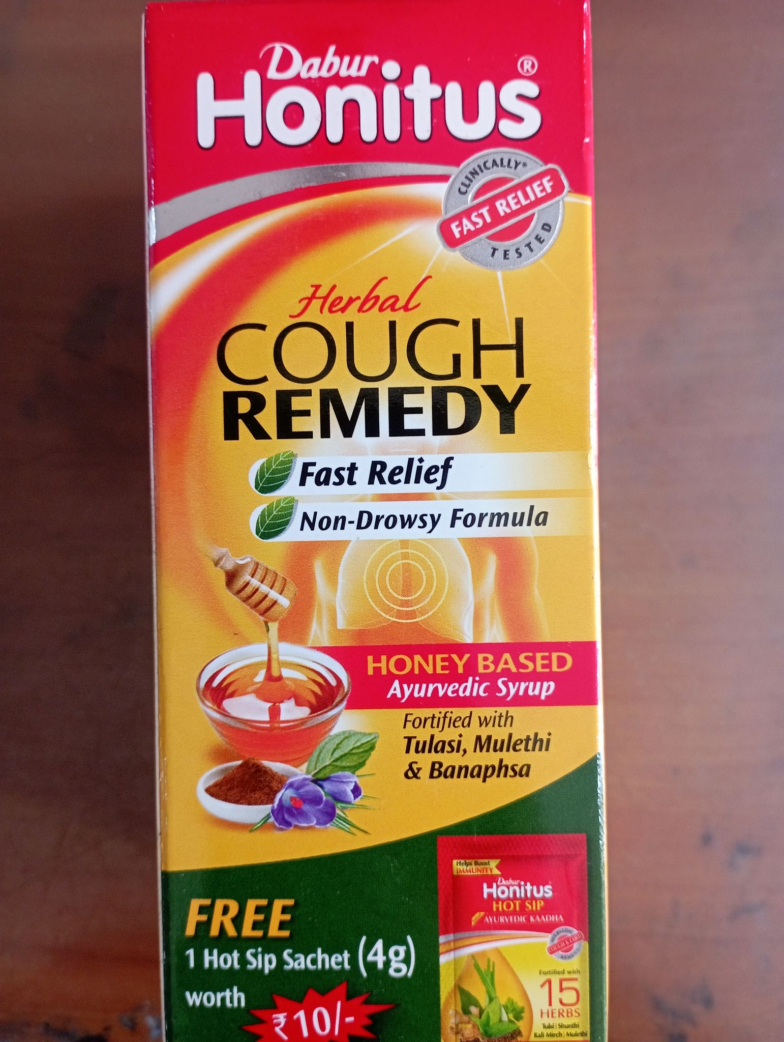 Dabur honitus herbal cough remedy honey based ayurvedic syrup
