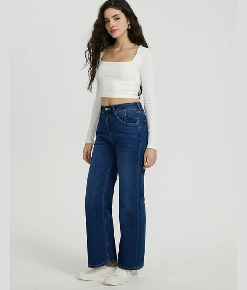 9x denims - Blue Denim Regular Fit Women's Jeans ( Pack of 1 )