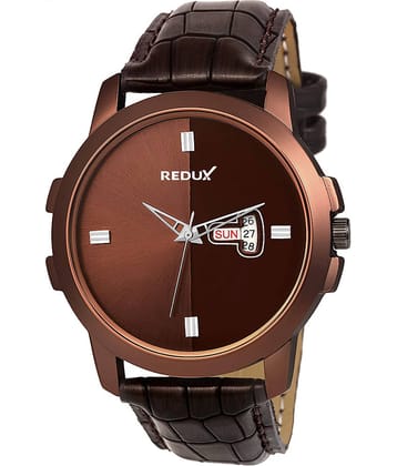 Redux - Brown Leather Analog Men's Watch