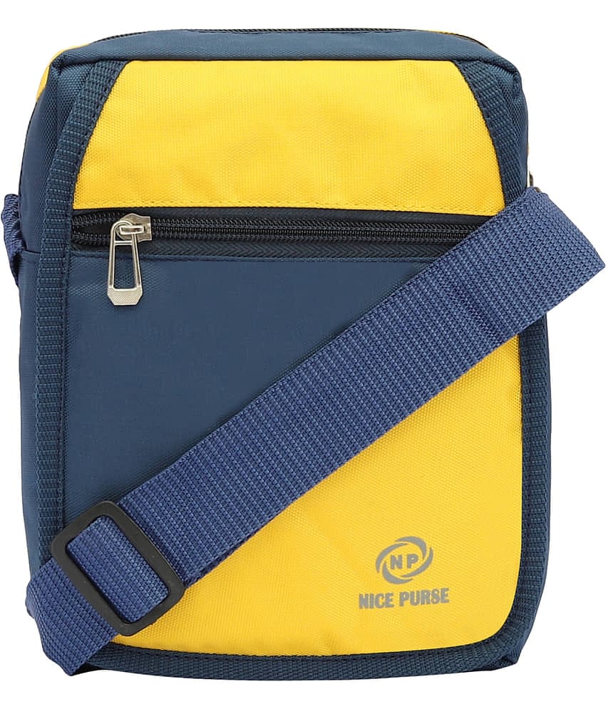 Nice Purse Yellow Solid Messenger Bag