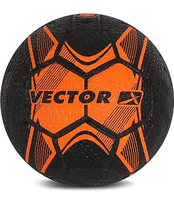 Vector X Ball + Pump Black Football Size- 5