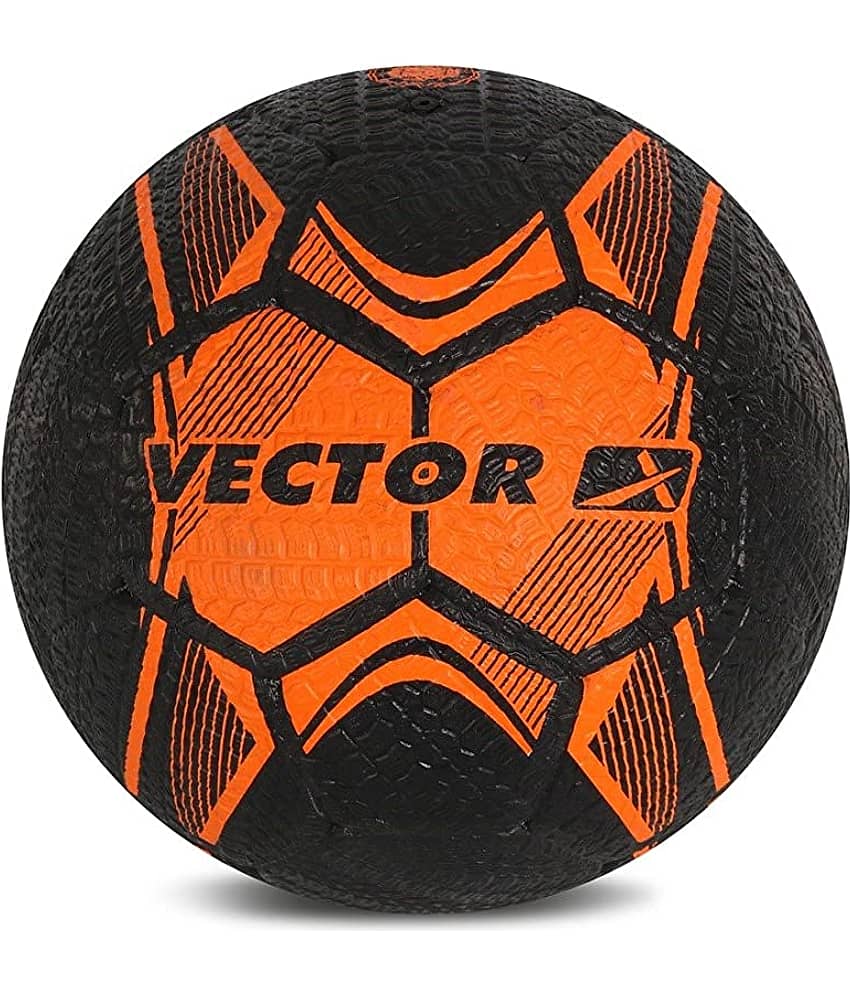 Vector X Ball + Pump Black Football Size- 5