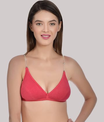 AIMLY Cotton Blend Non Padded Women's T-Shirt Bra ( Black )