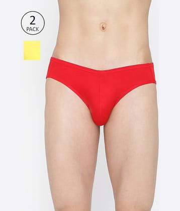 La Intimo Pack of 2 Cotton Bikini For Men's ( Multicolor )